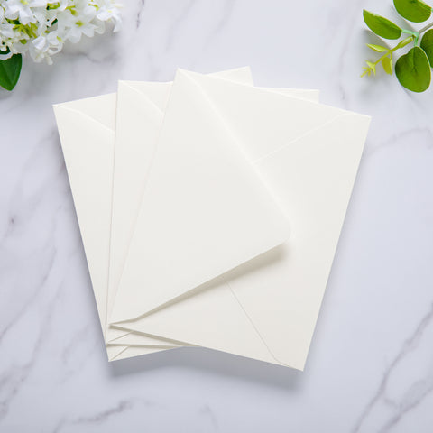 NingsPaper 50 Pieces Ivory A2 Envelopes for 4.25×5.5 Cards