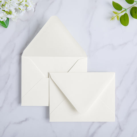 NingsPaper 50 Pieces Ivory A2 Envelopes for 4.25×5.5 Cards