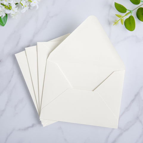 NingsPaper 50 Pieces Ivory A2 Envelopes for 4.25×5.5 Cards