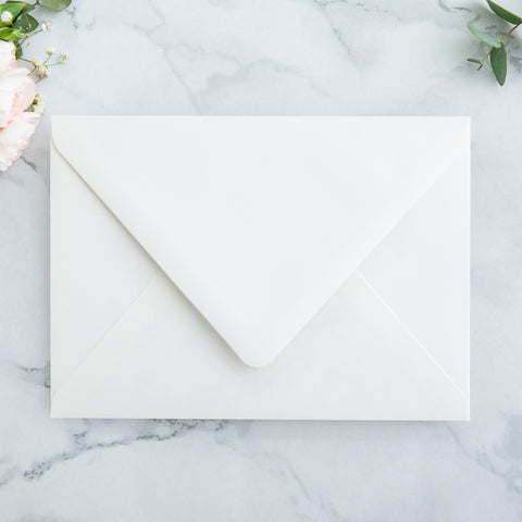 NingsPaper 50 Pieces  A7 Envelopes, Euro Flap 5x7 Ivory Envelopes