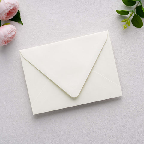 NingsPaper 50 Pieces  A7 Euro Flap Gold Foil Liner Envelopes, 5x7 Ivory Envelopes