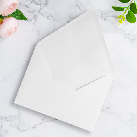 NingsPaper 50 Pieces A7 Euro Flap Envelopes, Ivory 5x7 Envelopes