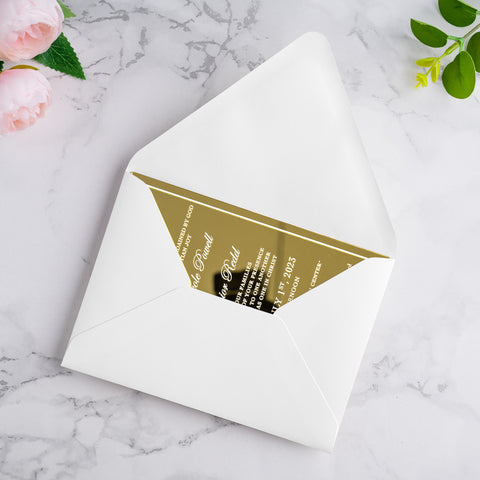 NingsPaper 50 Pieces A7 Euro Flap Envelopes, Ivory 5x7 Envelopes