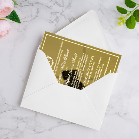 NingsPaper 50 Pieces A7 Euro Flap Envelopes, Ivory 5x7 Envelopes