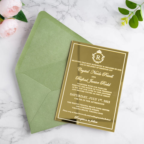NingsPaper 50 Pieces A7 Euro Flap Envelopes, Sage Green 5x7 Envelopes