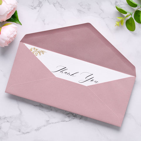 NingsPaper 50 Pieces #10 Business Envelopes, Dusty Rose 4-1/8 x 9-1/2 Inches