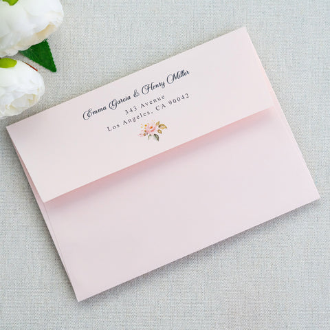 NingsPaper 50 Pieces  A7 5 x 7'' Blush Pink Self Seal Envelopes