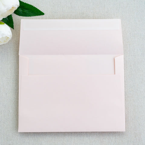 NingsPaper 50 Pieces  A7 5 x 7'' Blush Pink Self Seal Envelopes