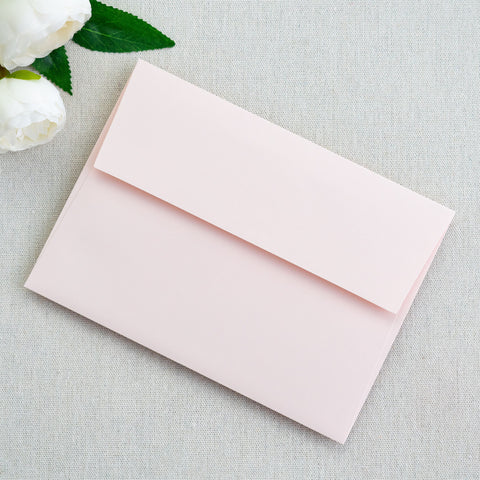 NingsPaper 50 Pieces  A7 5 x 7'' Blush Pink Self Seal Envelopes