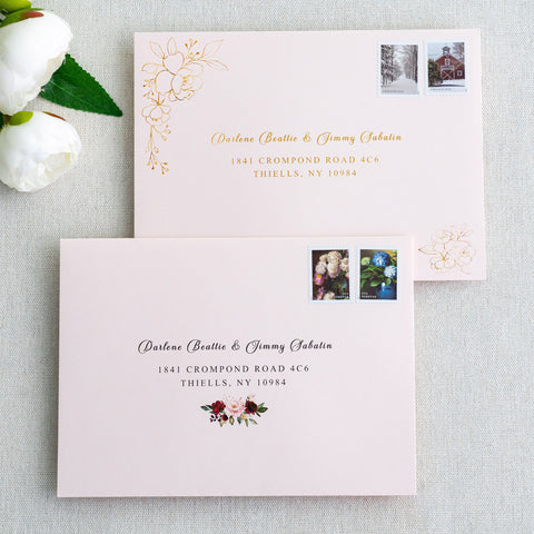 NingsPaper 50 Pieces  A7 5 x 7'' Blush Pink Self Seal Envelopes