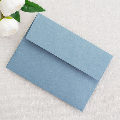 NingsPaper 50 Pieces  A7 5 x 7'' Dusty Blue Self Seal Envelopes