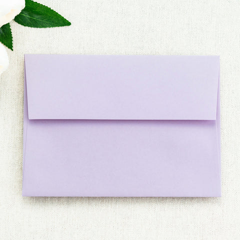 NingsPaper 50 Pieces  A7 5 x 7'' Lilac Self Seal Envelopes