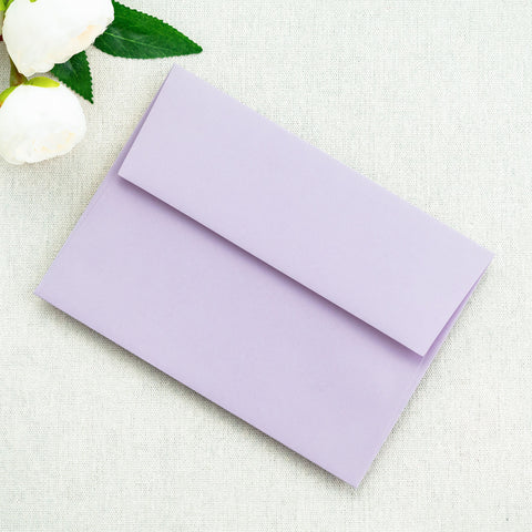 NingsPaper 50 Pieces  A7 5 x 7'' Lilac Self Seal Envelopes