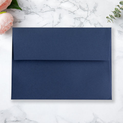 NingsPaper 50 Pieces  A7 5 x 7'' Navy Blue Self Seal Envelopes