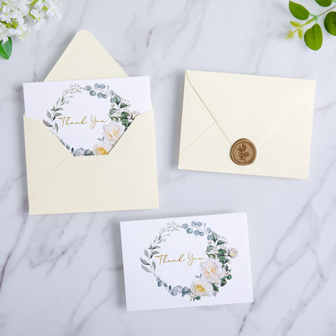 NingsPaper 50 Pieces Cream A2 Envelopes for 4.25×5.5 Cards