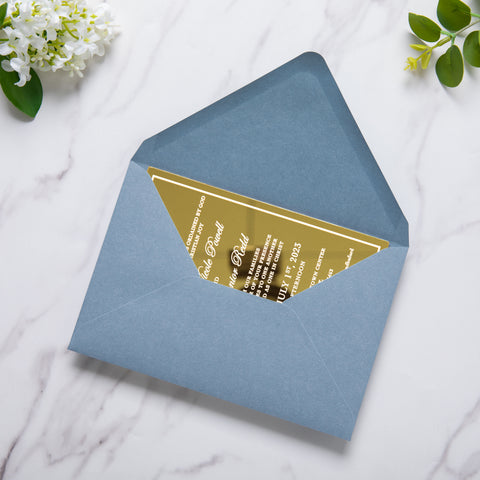 NingsPaper 50 Pieces A8 Envelopes, Large 5x7 Dusty Blue Envelopes