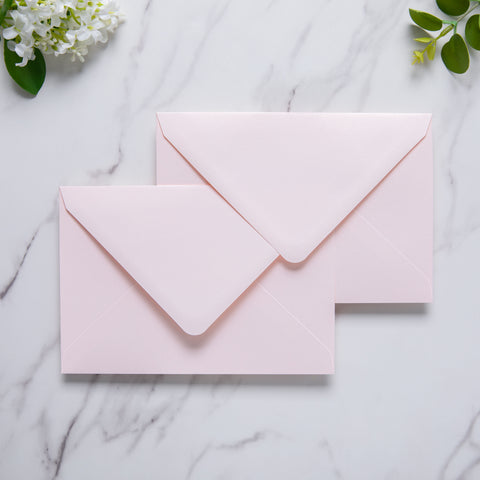 NingsPaper 50 Pieces A8 Envelopes, Large 5x7 Blush Pink Envelopes