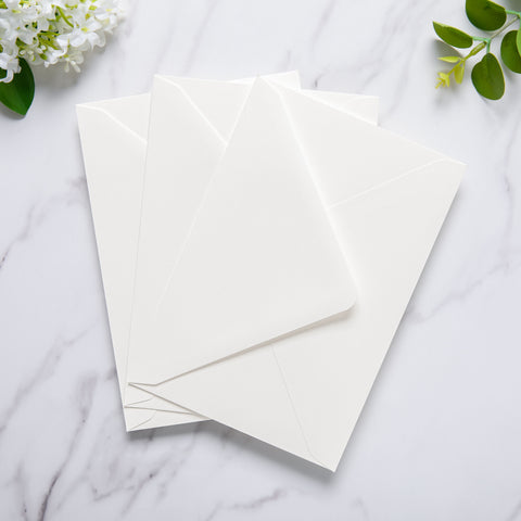 NingsPaper 50 Pieces A8 Envelopes, Large 5x7 Ivory Envelopes