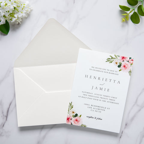 NingsPaper 50 Pieces A8 Envelopes, Large 5x7 Ivory Envelopes