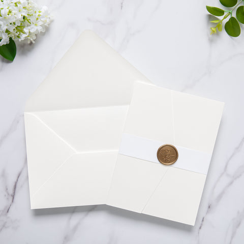 NingsPaper 50 Pieces A8 Envelopes, Large 5x7 Ivory Envelopes