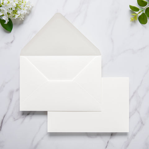 NingsPaper 50 Pieces A8 Envelopes, Large 5x7 Ivory Envelopes