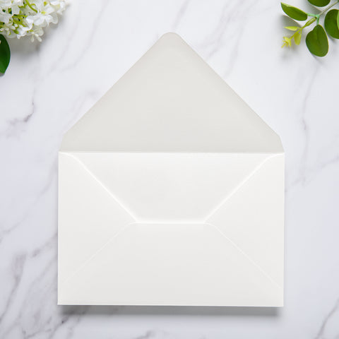 NingsPaper 50 Pieces A8 Envelopes, Large 5x7 Ivory Envelopes
