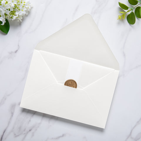 NingsPaper 50 Pieces A8 Envelopes, Large 5x7 Ivory Envelopes