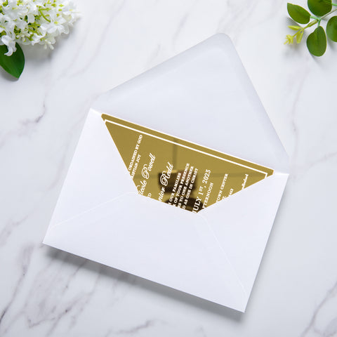 NingsPaper 50 Pieces A8 Envelopes, Large 5x7 White Envelopes