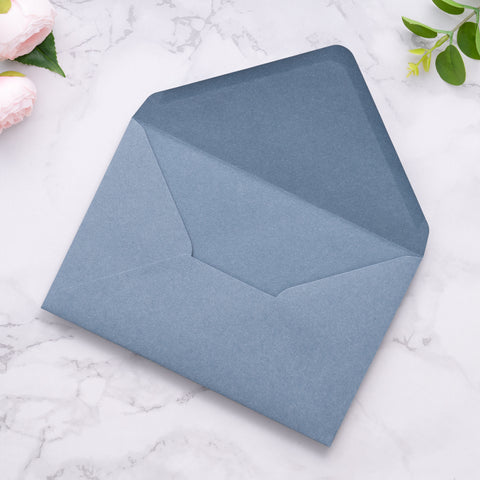 NingsPaper A9 Envelopes, 5.75 x 8.75'' Dusty Blue Wedding Mailing Envelopes