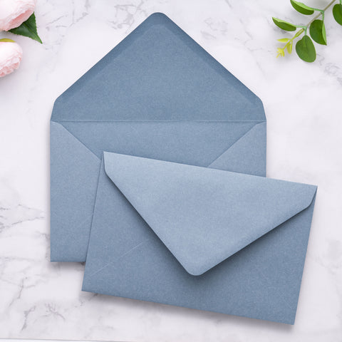 NingsPaper A9 Envelopes, 5.75 x 8.75'' Dusty Blue Wedding Mailing Envelopes