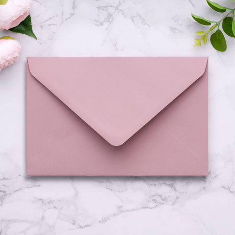 NingsPaper A9 Envelopes, 5.75 x 8.75'' Dusty Rose Wedding Mailing Envelopes