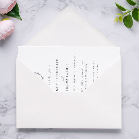 NingsPaper A9 Envelopes, 5.75 x 8.75'' White Wedding Mailing Envelopes