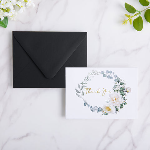 NingsPaper 50 Pieces Black A2 Envelopes for 4.25×5.5 Cards