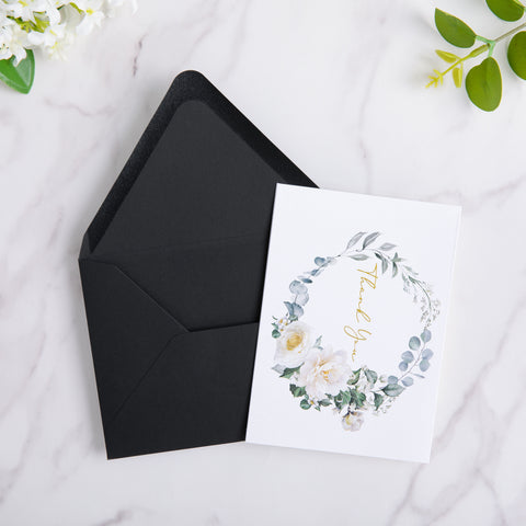 NingsPaper 50 Pieces Black A2 Envelopes for 4.25×5.5 Cards