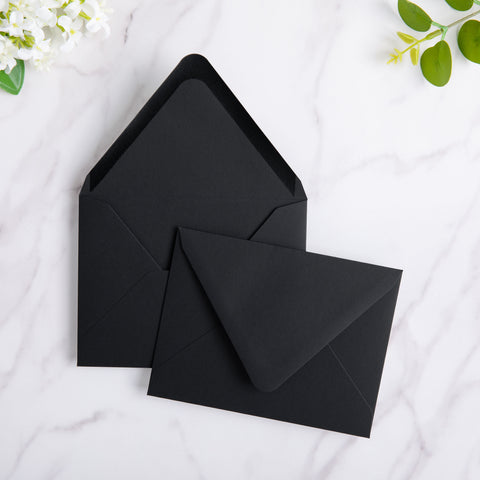NingsPaper 50 Pieces Black A2 Envelopes for 4.25×5.5 Cards