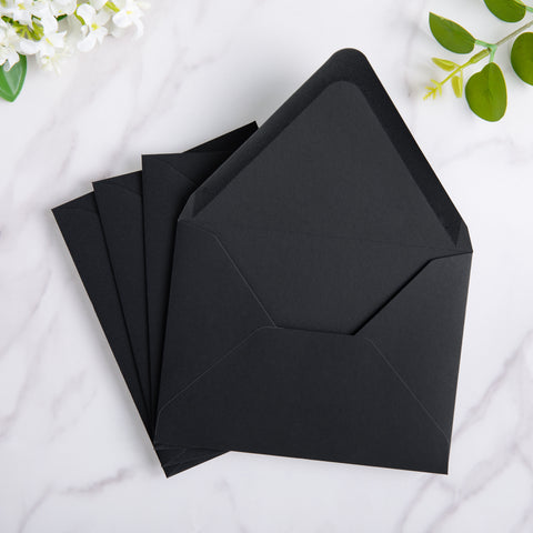 NingsPaper 50 Pieces Black A2 Envelopes for 4.25×5.5 Cards