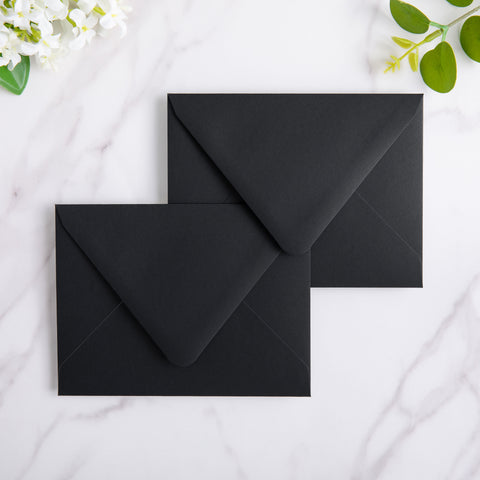 NingsPaper 50 Pieces Black A2 Envelopes for 4.25×5.5 Cards