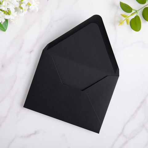 NingsPaper 50 Pieces Black A2 Envelopes for 4.25×5.5 Cards