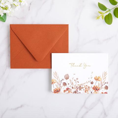 NingsPaper 50 Pieces Burnt Orange A2 Envelopes for 4.25×5.5 Cards