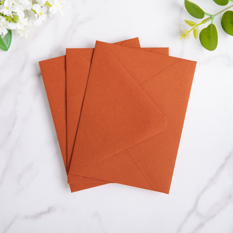NingsPaper 50 Pieces Burnt Orange A2 Envelopes for 4.25×5.5 Cards