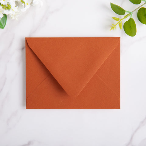NingsPaper 50 Pieces Burnt Orange A2 Envelopes for 4.25×5.5 Cards