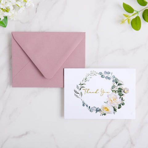 NingsPaper 50 Pieces Dusty Rose A2 Envelopes for 4.25×5.5 Cards