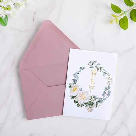 NingsPaper 50 Pieces Dusty Rose A2 Envelopes for 4.25×5.5 Cards