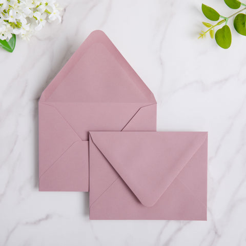 NingsPaper 50 Pieces Dusty Rose A2 Envelopes for 4.25×5.5 Cards