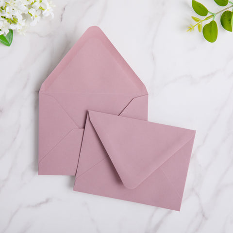 NingsPaper 50 Pieces Dusty Rose A2 Envelopes for 4.25×5.5 Cards