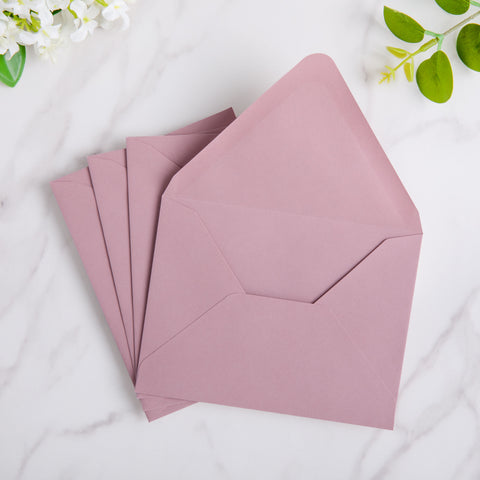NingsPaper 50 Pieces Dusty Rose A2 Envelopes for 4.25×5.5 Cards