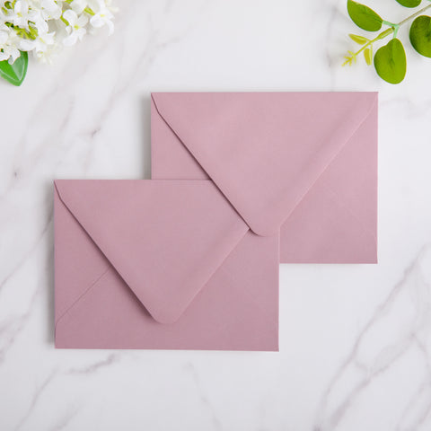 NingsPaper 50 Pieces Dusty Rose A2 Envelopes for 4.25×5.5 Cards