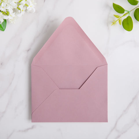 NingsPaper 50 Pieces Dusty Rose A2 Envelopes for 4.25×5.5 Cards