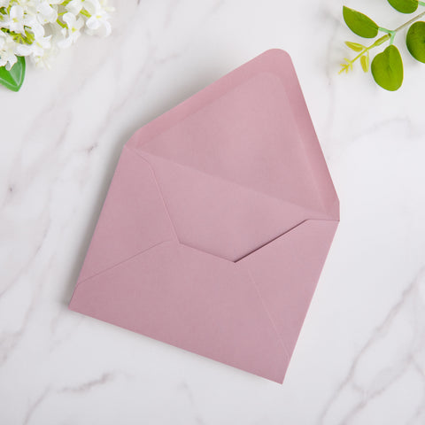NingsPaper 50 Pieces Dusty Rose A2 Envelopes for 4.25×5.5 Cards