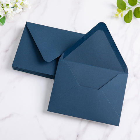NingsPaper 50 Pieces Navy Blue A2 Envelopes for 4.25×5.5 Cards